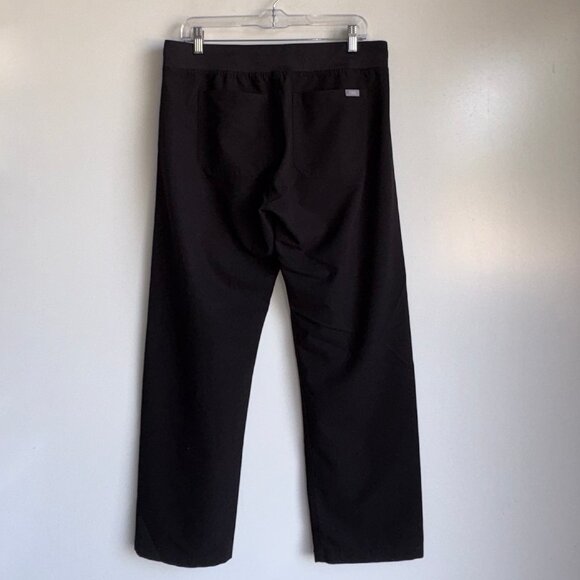 FIGS Livingston Scrub Pants Size Medium Petite Black - Picture 3 of 11